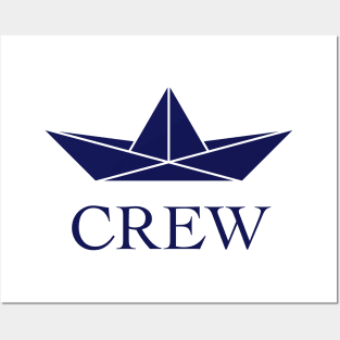 Crew (Crew Complement / Paper Boat / Paper Ship / Navy) Posters and Art